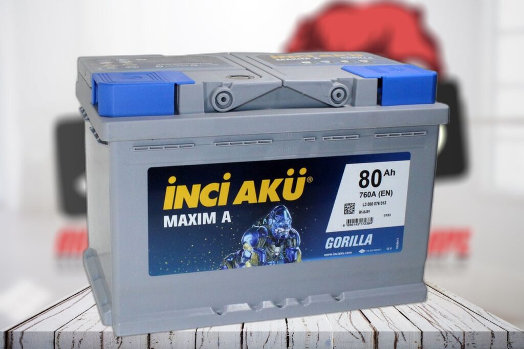 INCI AKU Maxima 80Ач Обратная 760А