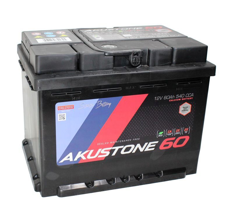 Аккумулятор AKUSTONE 60Ач Обратная 540А