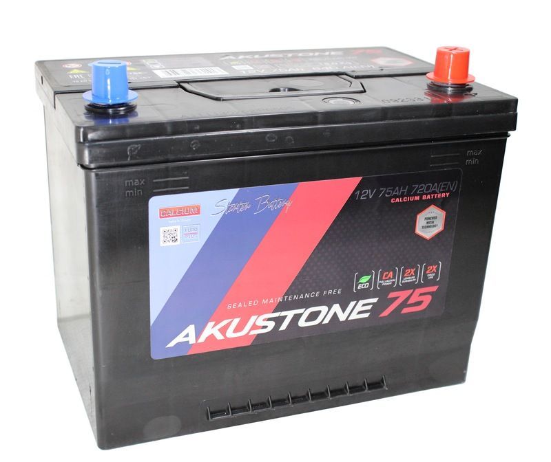 Аккумулятор AKUSTONE Asia 75Ач Обратная 720А