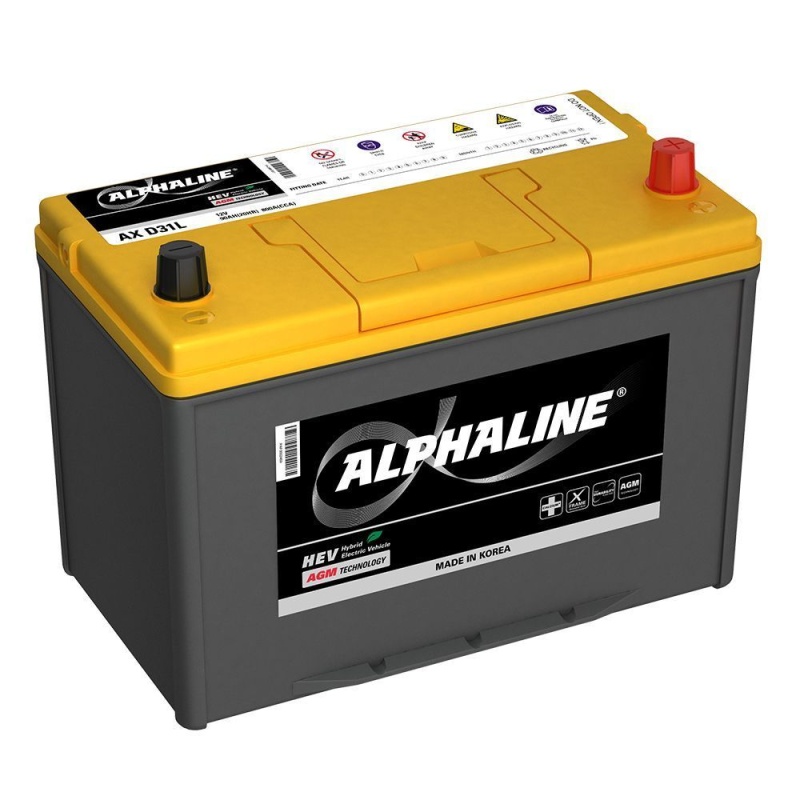 Аккумулятор AlphaLINE JIS AGM AX S115D31L 90Ач Обратная 800А